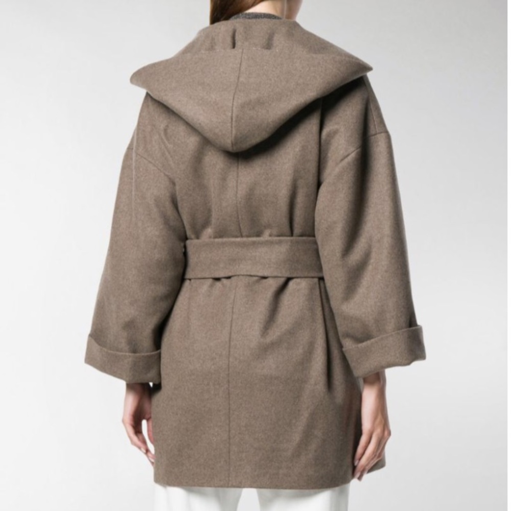 NWOT Brunello Cucinelli 100% Cashmere Wrap Coat - Picture 3 of 8